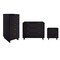 Manhattan Comfort Granville Black 5-Drawer Tall Dresser, 3-Drawer Standard Dresser and 2-Drawer Nightstand, Set of 3 GRAN052 - alternate 4